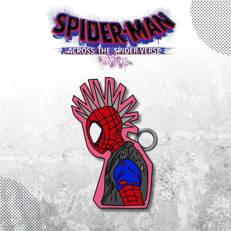 spiderman spiderpunk spiderverse spiderpunk spiderverse keychain
