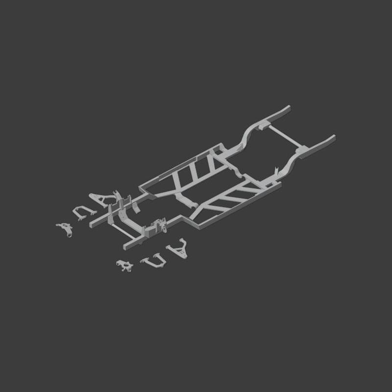 chassis Ford Mustang custom 1:18