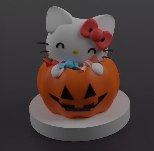 Hello kitty  Statue - Halloween Edition - pumpkin
