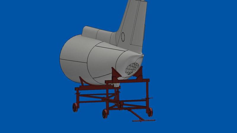 Aircraft fuselage trolley