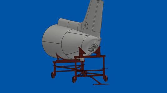 Aircraft fuselage trolley