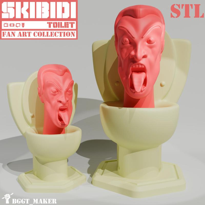 SKIBIDI TOILET - Skibidi Toilet - Collectible Minifigure from Skibidi Toilet 3D Fan Art by BGGT Maker