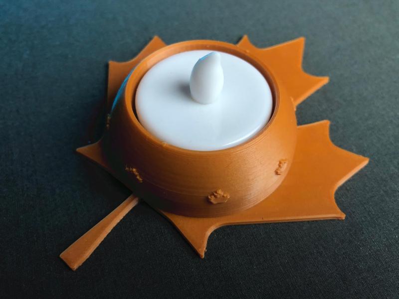 Maple Leaf Tealight Holder | Autumn Decor