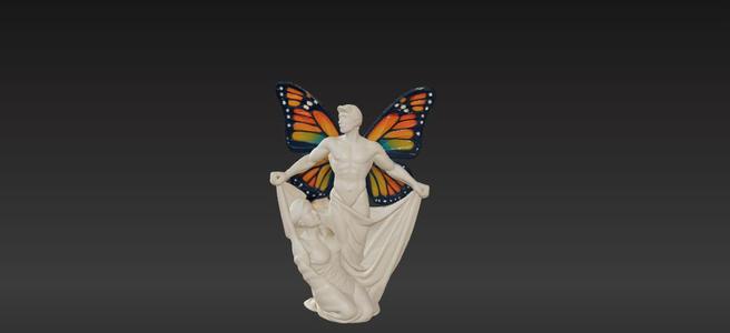 Emerging From The Cocoon Sculpture