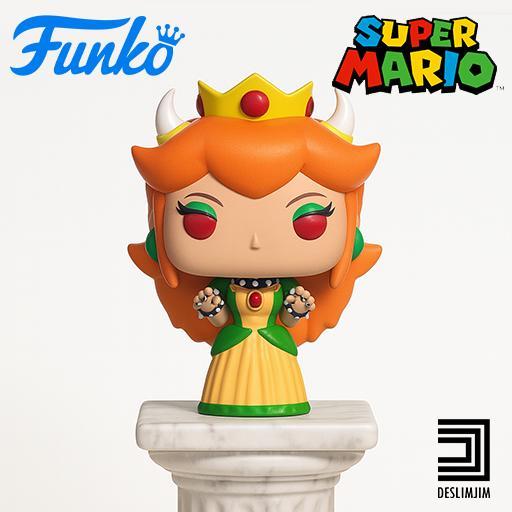 BOWSETTE PRINCESS PEACH MARIO BROS FUNKO POP TOYART