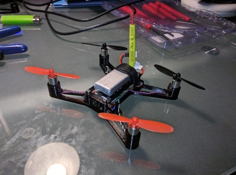 Racing FPV Drone frame for Hubsan x4 H107D (WIP)