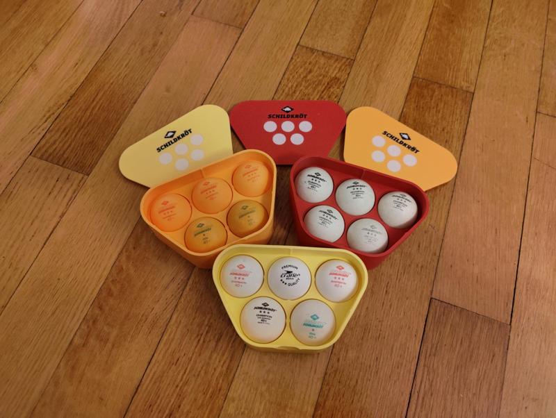 Table Tennis Ball Case Multicolor