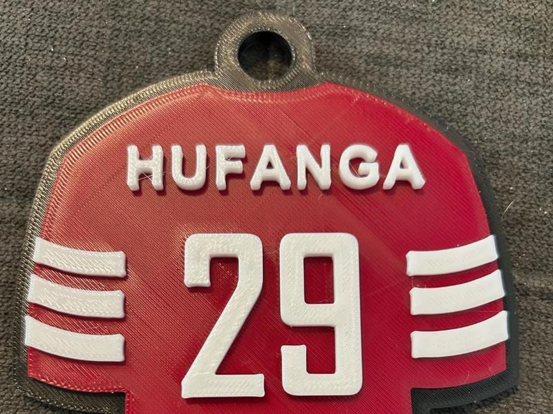 Talanoa Hufanga Jersey  Fan Chain Necklace