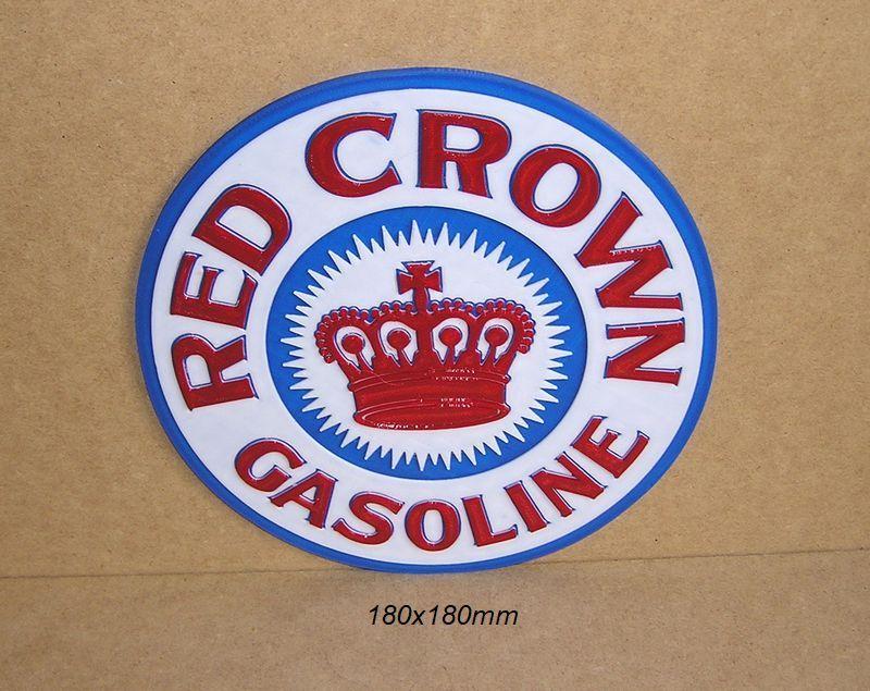 Red Crown, Gasoline, sign, signboard, sign, logo, vehicle, car, automobile, garage, mechanic, mechanic
