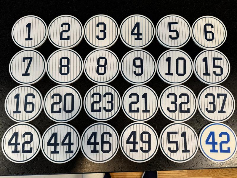Yankees Monument Park Coaster Set
