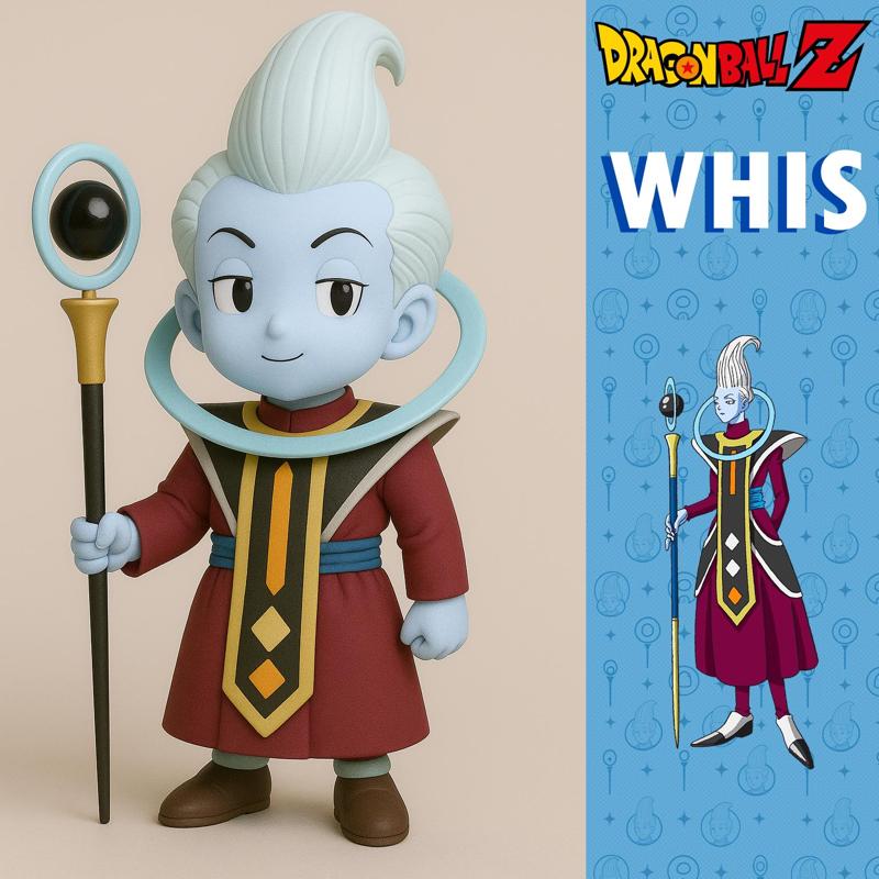 Whis Chibi Figurine – Dragon Ball Inspired 3D Print Model (Fan Art Collectible)