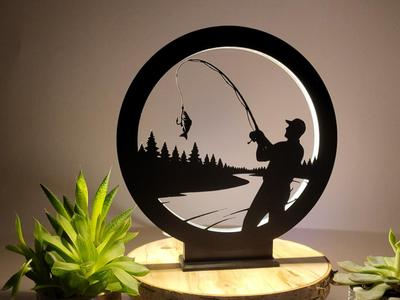 Ring Lamp Ring Light Angler Fisherman 