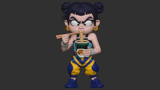 Huntrx - Chibi noodles ramen - zoey - kpop demon hunter