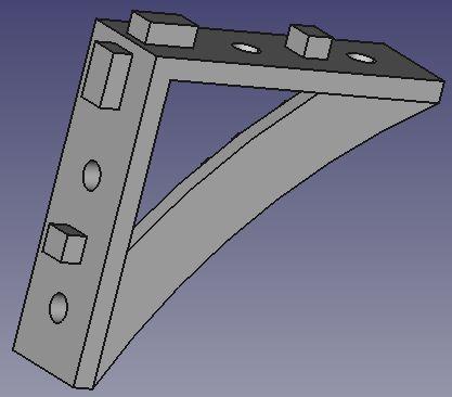 Vertex for frame with 20x20 extrusions
