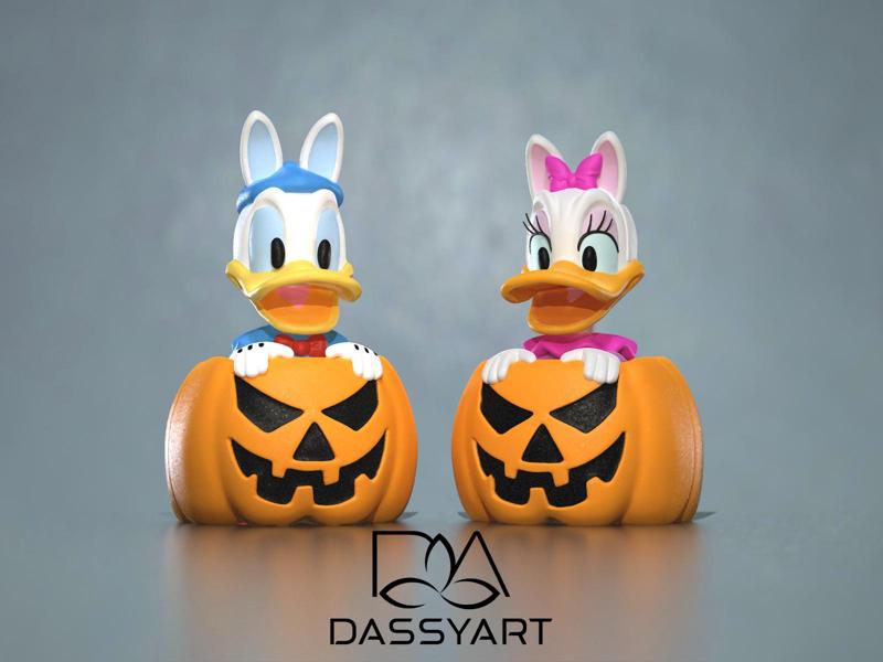DONALD-DAISY DUCK HALLOWEEN