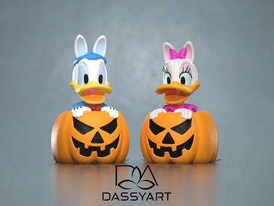 DONALD-DAISY DUCK HALLOWEEN