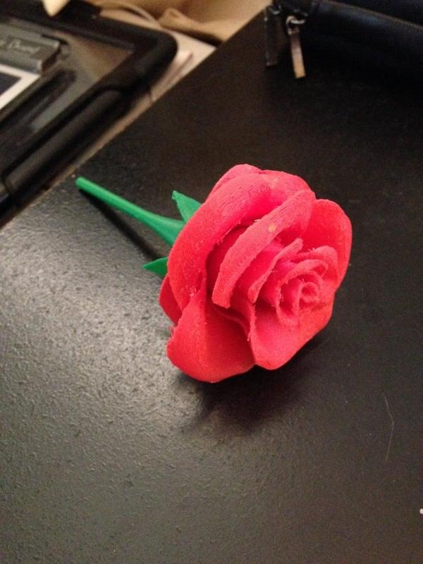 Rose with stem