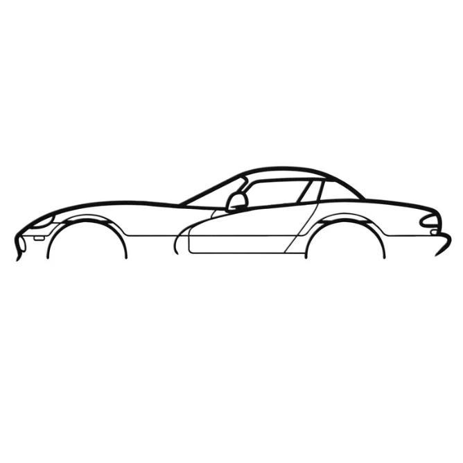 Dodge Viper RT-10 2000 Silhouette Wall Art