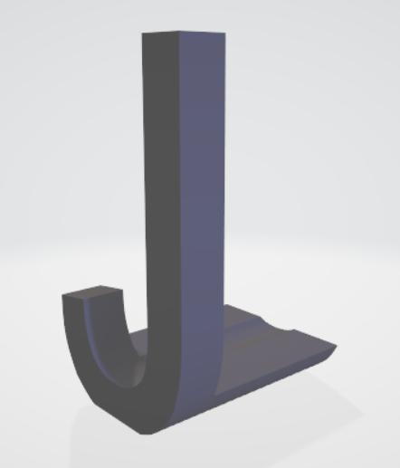 JL art combination letters 90° rotation