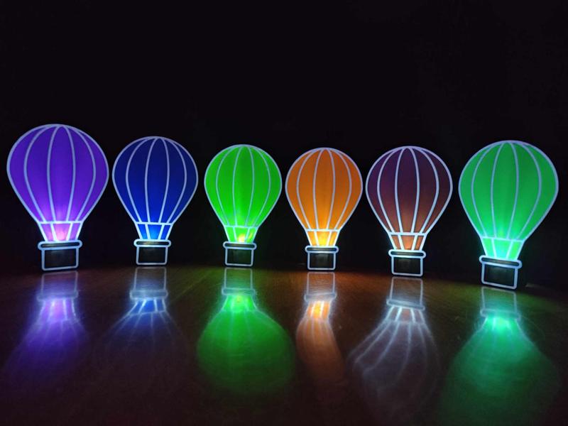 Hot Air Balloon Mini light box. (TWO versions)