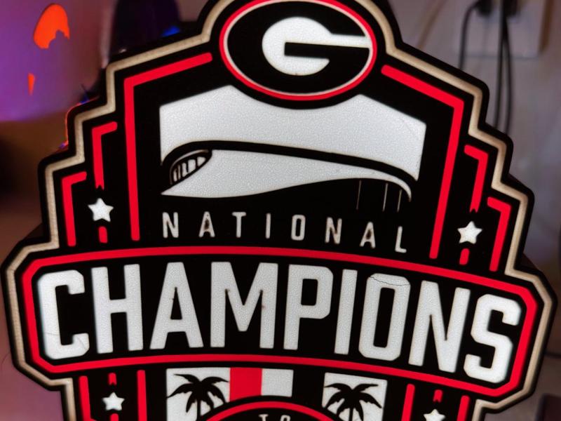 UGA National Championship Lightbox
