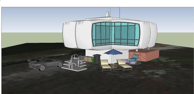 Disney House of the Future (larger version with furniture)