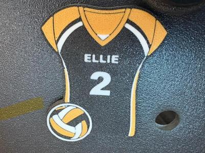Volleyball Jersey Bogg Bag Charm--Edit for Player