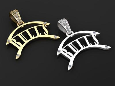 DiamondBailPendant 3D printable model