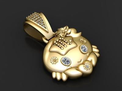 Nanashi Mumei Pendant   3D printable model