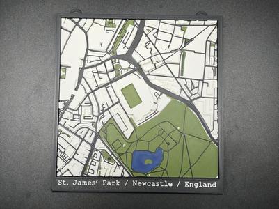 St James Stadium Newcastle 3D Miniature Model