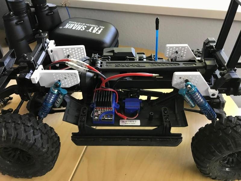 Traxxas TRX4 Shock Mounts For Longer Travel Suspension