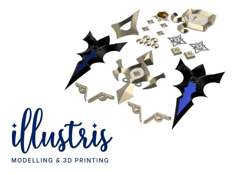 ALBEDO Accessory Kit STL FILES [Genshin Impact]