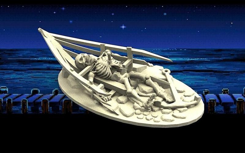 Shipwreck Dead Skeleton Pirate Sea Bottom