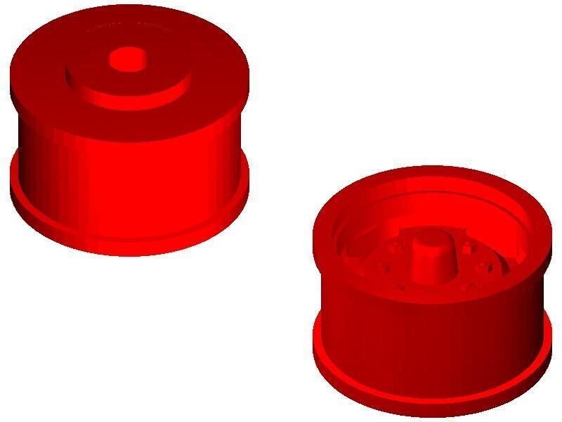 Wheel rim for Tekno Parts tire 81626 in approx. 1:50