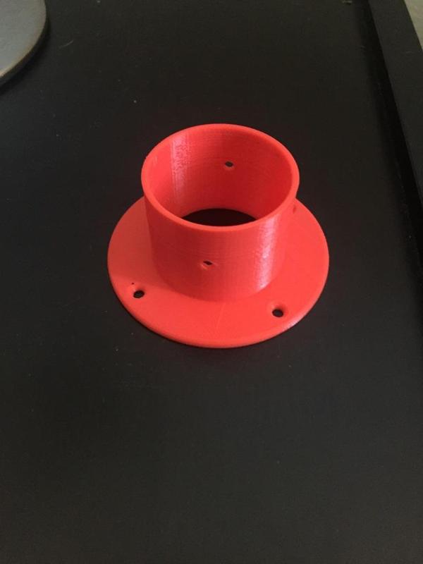 40 mm pvc tube wall mount