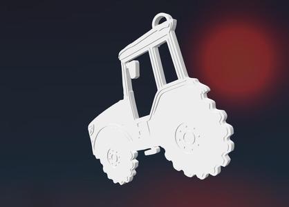 Tractor 2D key ring