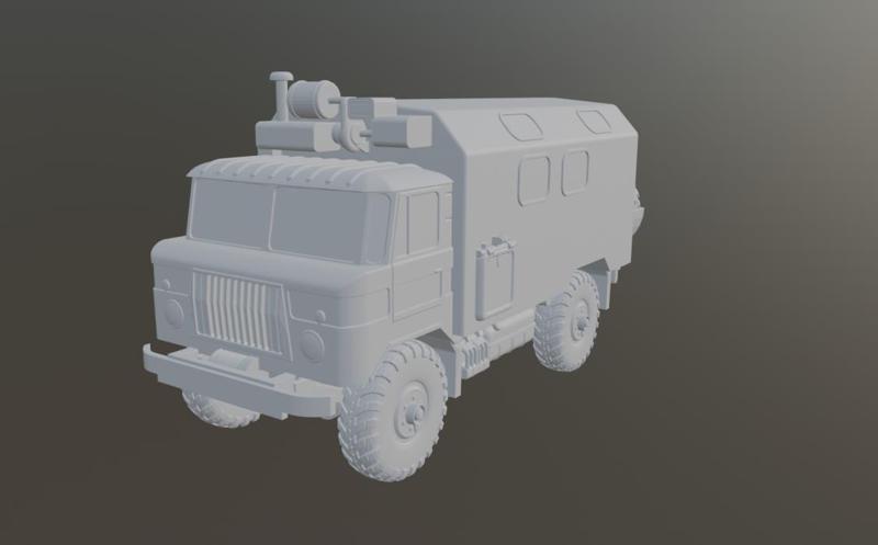GAZ-66 Van - Soviet light truck