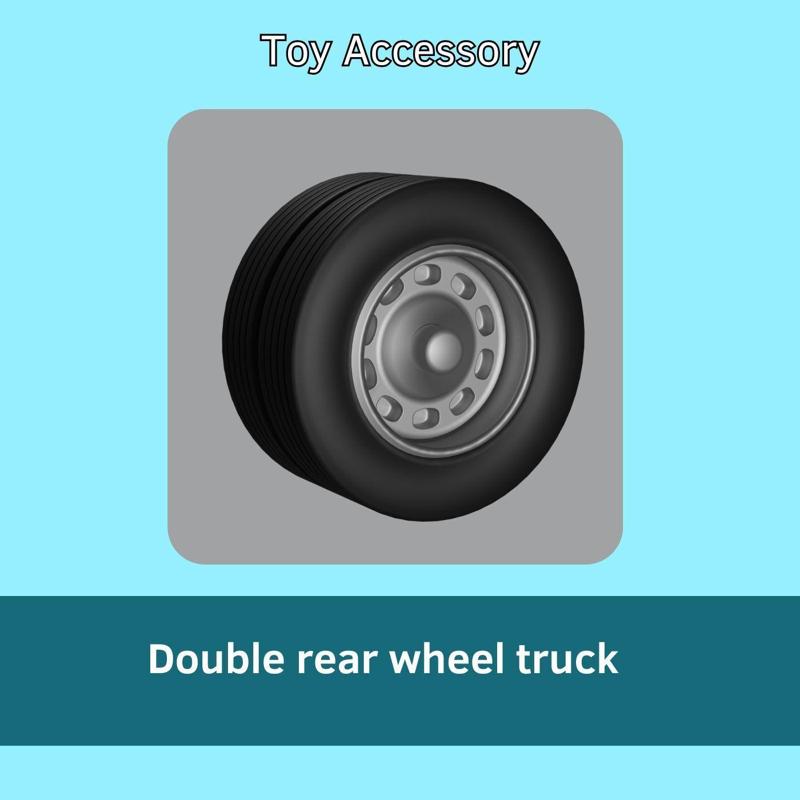 Double rear wheel truck
