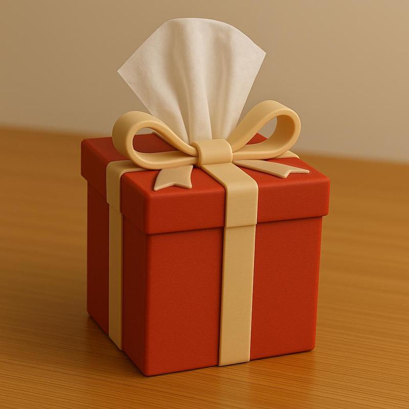 Tissue Box Cover - Gift Box Style