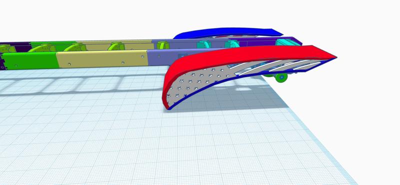 1/25th American flag semi trailer fenders