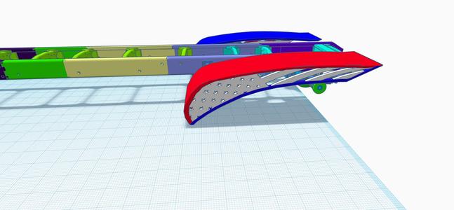 1/25th American flag semi trailer fenders