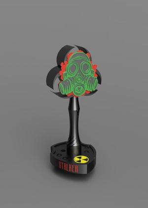 Headphone stand 3D model for 3D printing inspired by Stalker