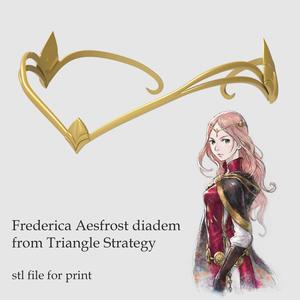 Frederica Aesfrost diadem tiara from Triangle Strategy  stl file for print