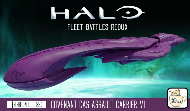 Halo CAS Assault Carrier (Halo Fleet Battles Redux)
