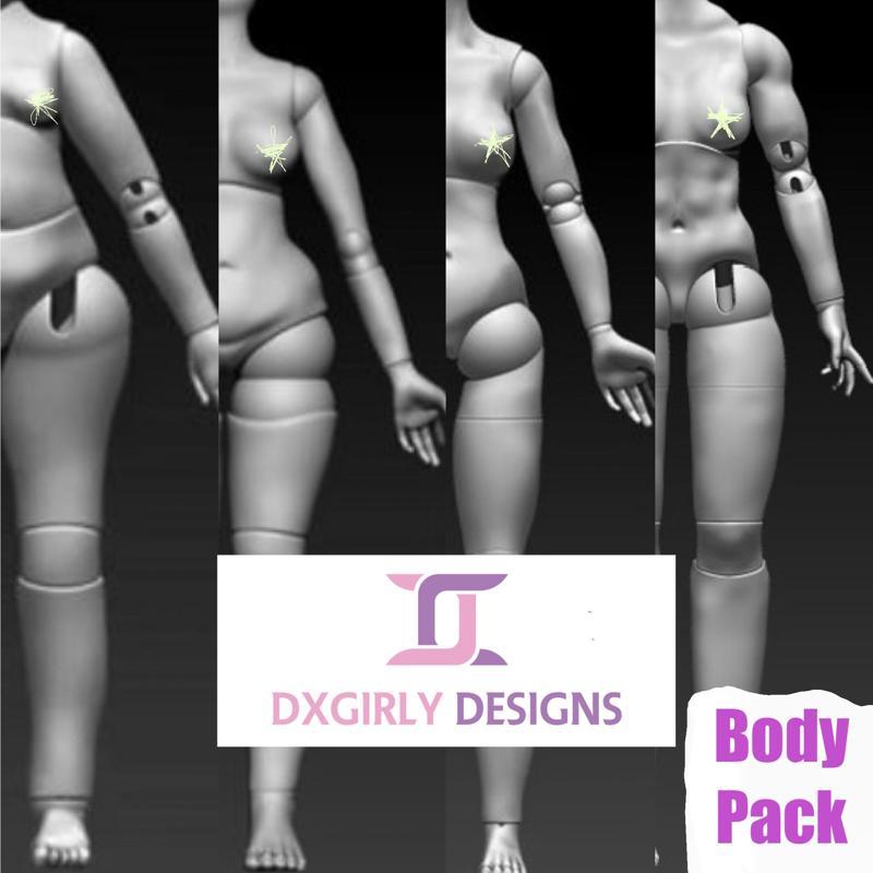 Dxgirly Designs Ultimate BJD Body Bundle