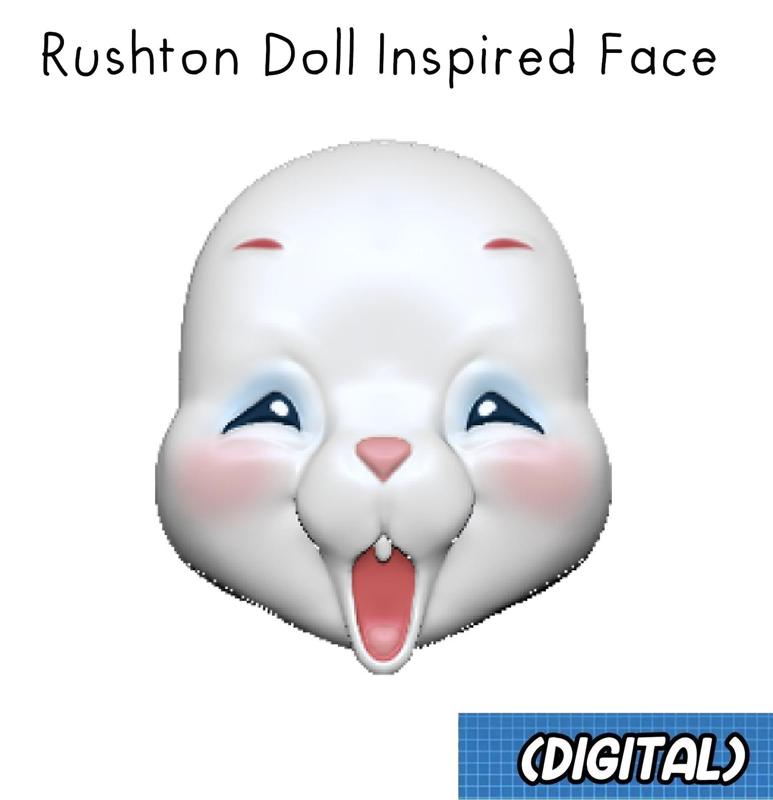 Rushton Doll Face: Yawning Bunny