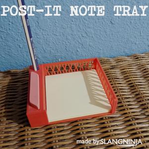 Post-it note tray