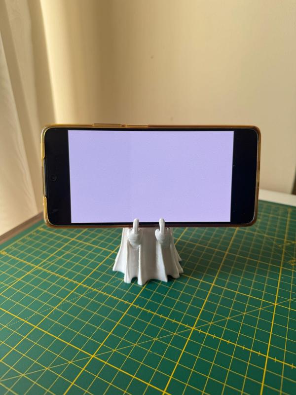 Ghost-Shaped Phone Stand & Decorative Figurine/Phone Holder