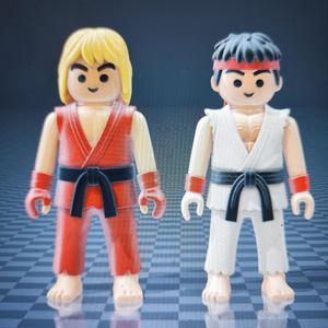 Ryu and ken in playmo version