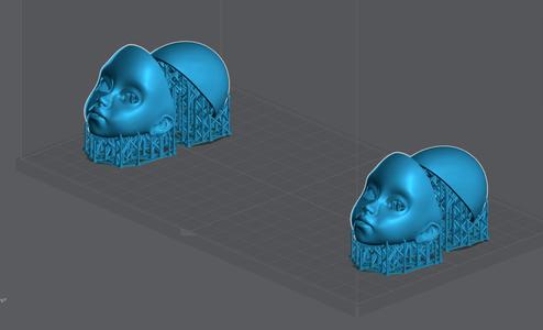 BJD Doll head Bouillette pre-support